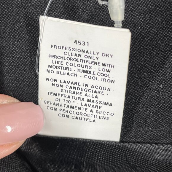 NEW Moschino Skirt Womens 8 black pencil straight designer classic - Picture 9 of 12